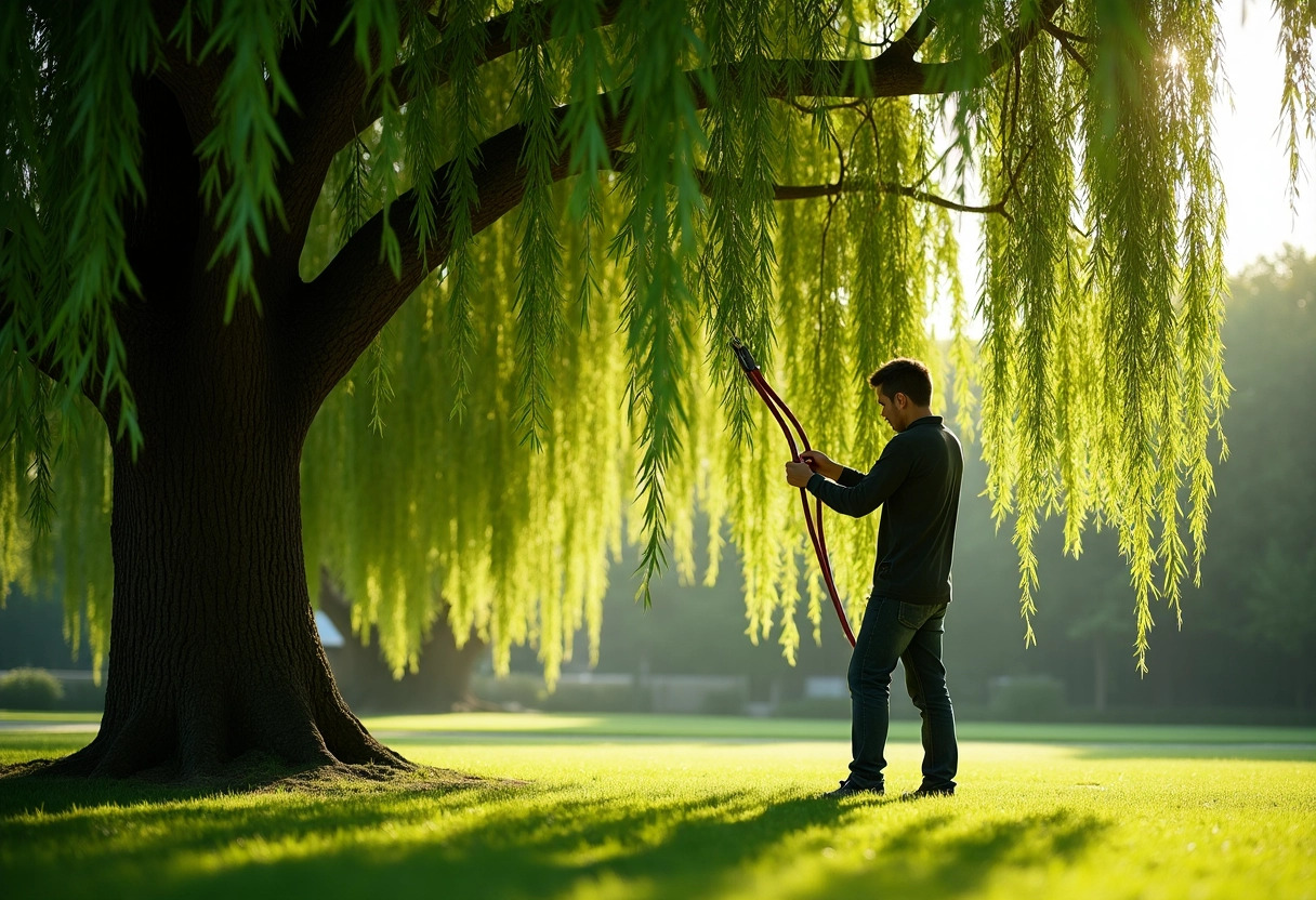 saule-pleureur jardin